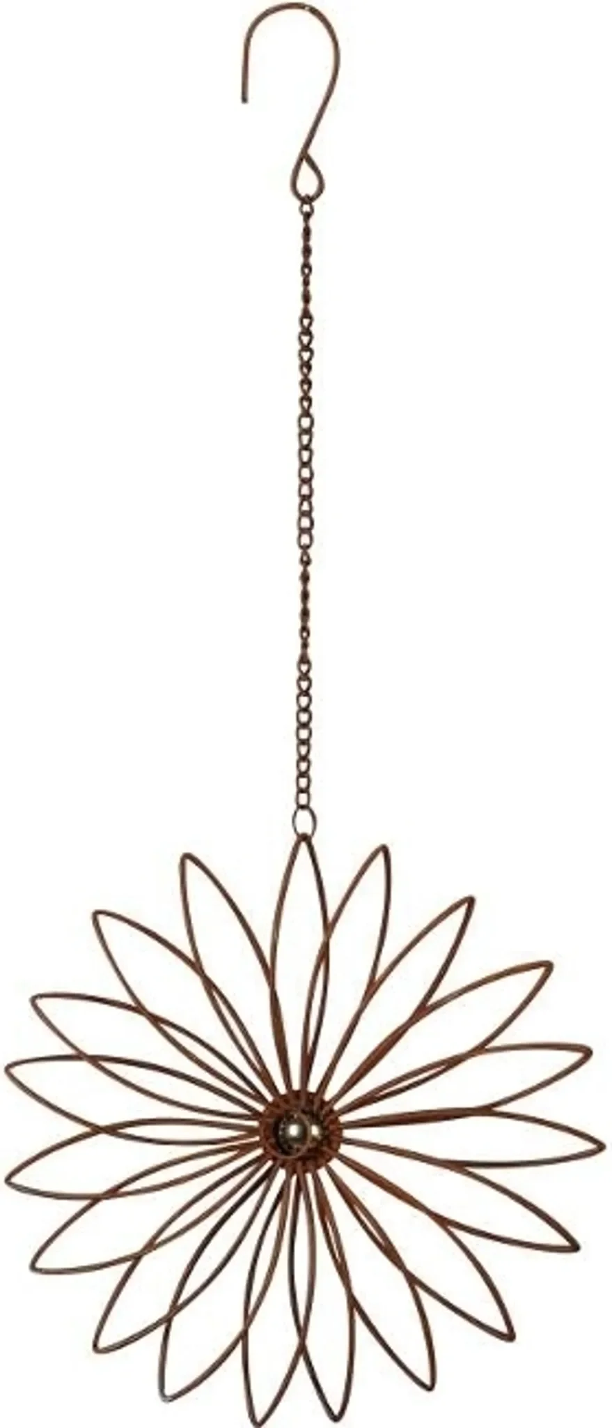 Deko-Hänger Blüte – Edelrostoptik, Ø 20 cm